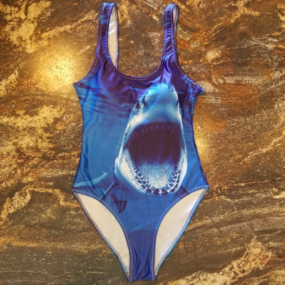 Shark one-piece swimsuit